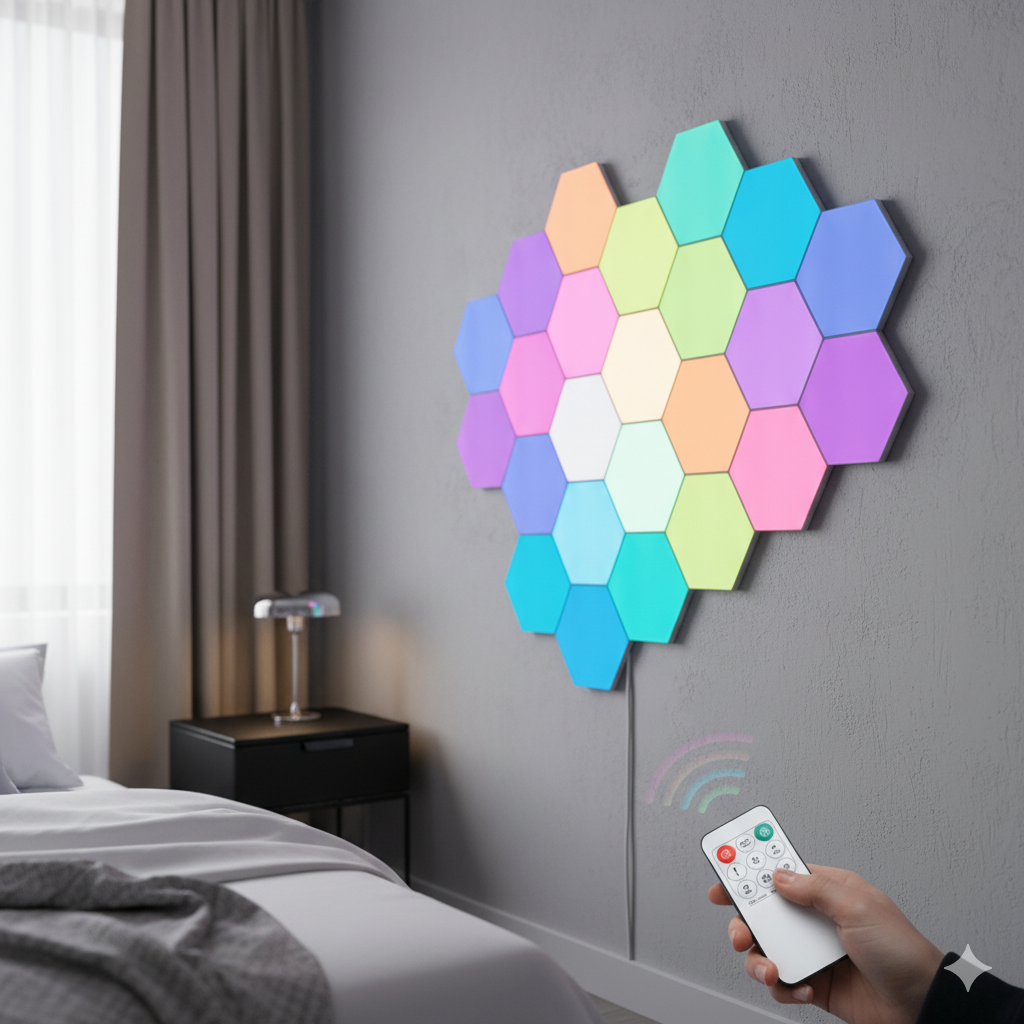 Luces Decorativas Hexagonales