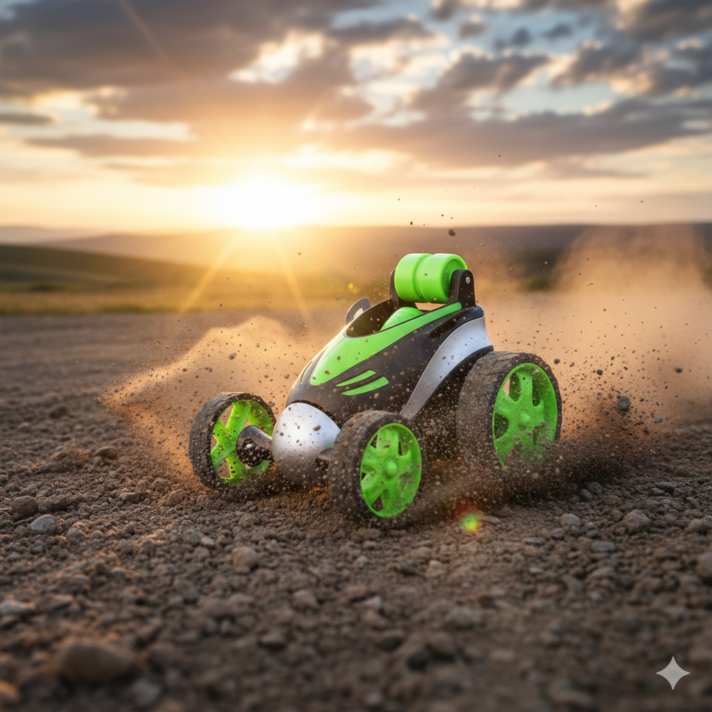 Coche Teledirigido Acrobático Stunt RC para Niños | Rotación 360° y Alta Velocidad