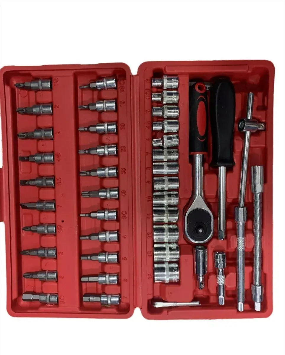 Caja de dados con LLave, de 46 piezas