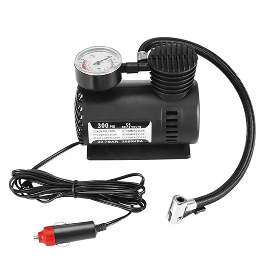 Compresor de Aire Portátil 300 PSI – Inflador Eléctrico para Neumáticos de Coche