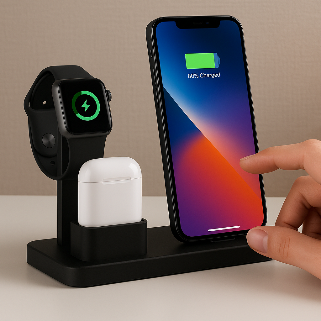 Cargador 3 en 1 Inalámbrico