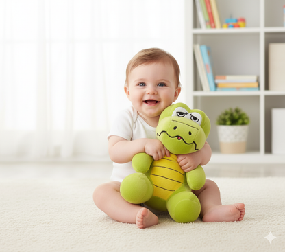 Peluche Suave de Cocodrilo Sentado