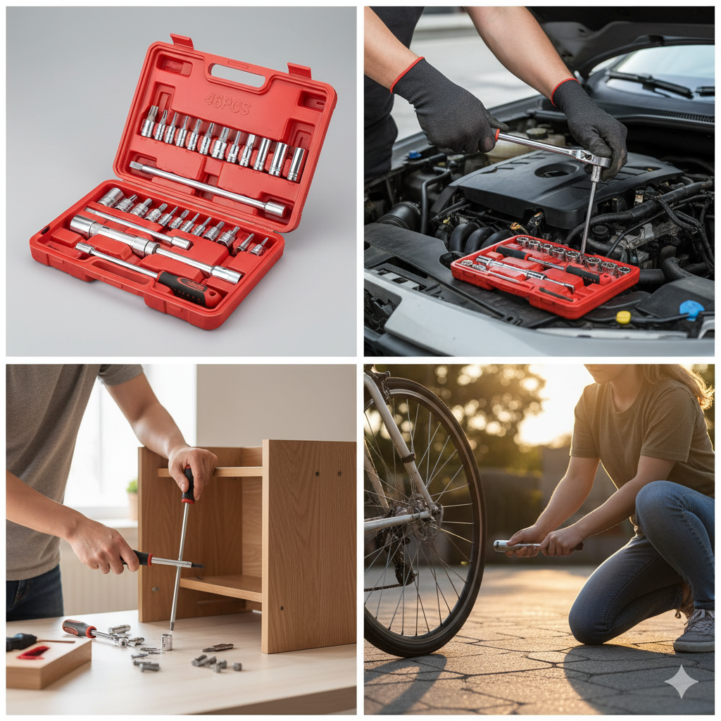Caja de Dados con Llave (46 piezas)