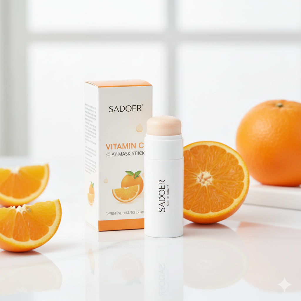 SADOER Mascarilla Facial de Arcilla con Vitamina C