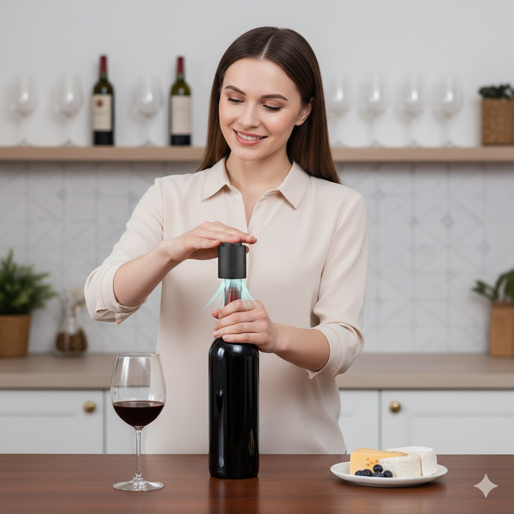 Tapón de Botella de Vino al Vacío