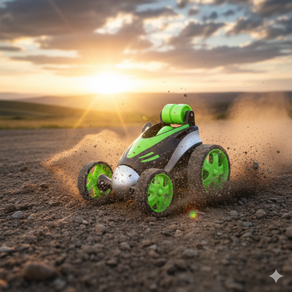 Coche Teledirigido Acrobático Stunt RC para Niños | Rotación 360° y Alta Velocidad