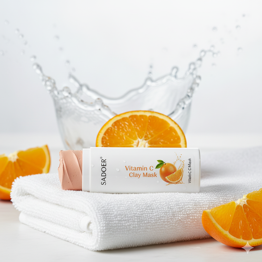 SADOER Mascarilla Facial de Arcilla con Vitamina C