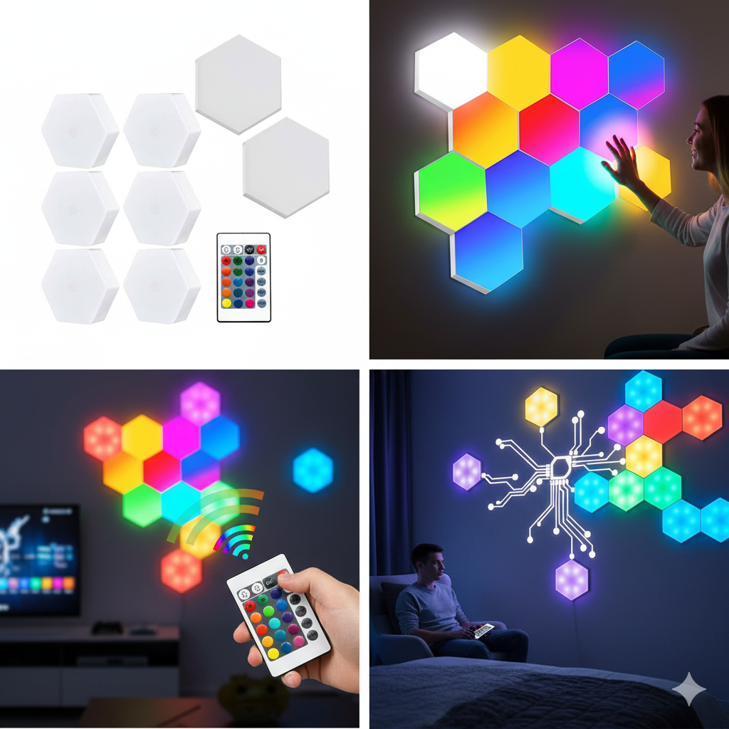 Luces Decorativas Hexagonales