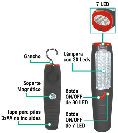 Lámpara y linterna multifunción