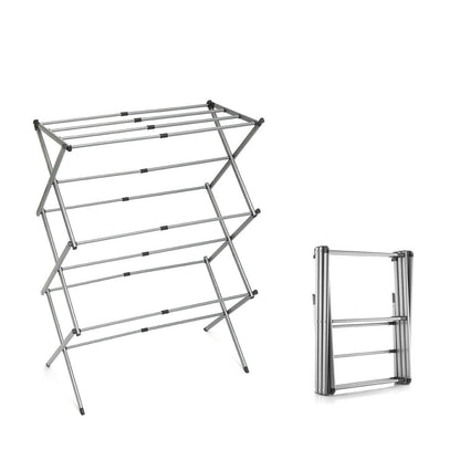 Tendedero Metálico Plegable y Extensible con 3 Alturas Cloxy InnovaGoods 11 barras