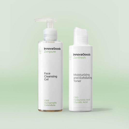 Pack Dúo de Limpieza Facial CBD InnovaGoods