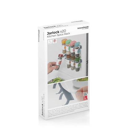 Organizador de Especias Adhesivo y Divisible Jarlock x20 InnovaGoods