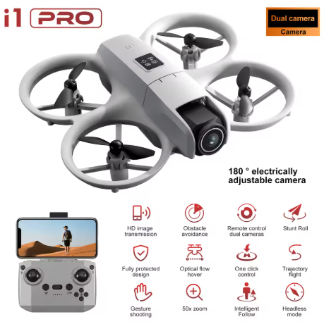 Mini Drone Quadcopter i1PRO – Cámara 4K Ajustable, FPV en Tiempo Real y Diversión Sin Límites