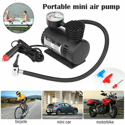 Compresor de Aire Portátil 300 PSI – Inflador Eléctrico para Neumáticos de Coche