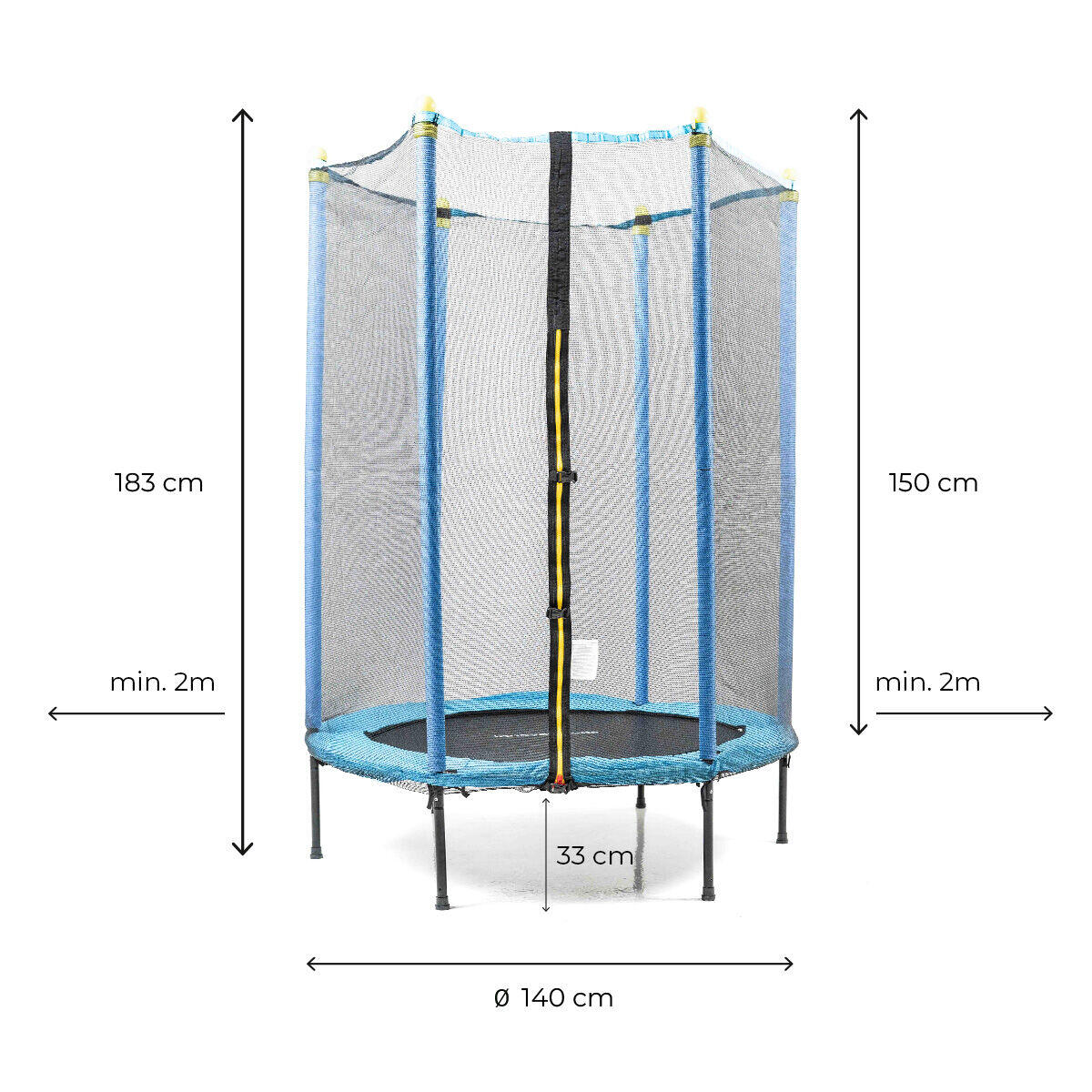 Cama Elástica Infantil con Red de Seguridad Zuply InnovaGoods