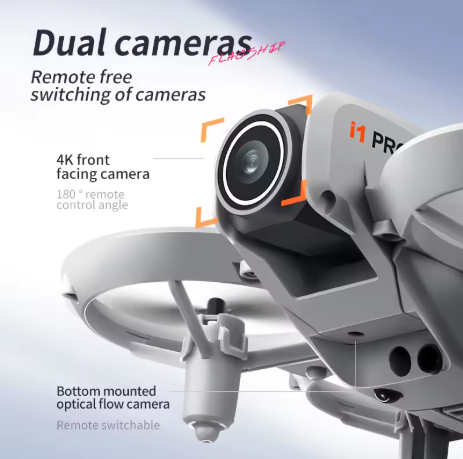 Mini Drone Quadcopter i1PRO – Cámara 4K Ajustable, FPV en Tiempo Real y Diversión Sin Límites
